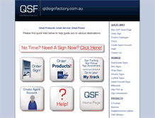 Tablet Screenshot of old.qldsignfactory.com.au